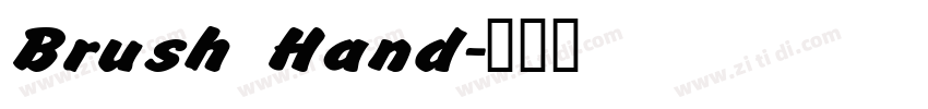 Brush Hand字体转换